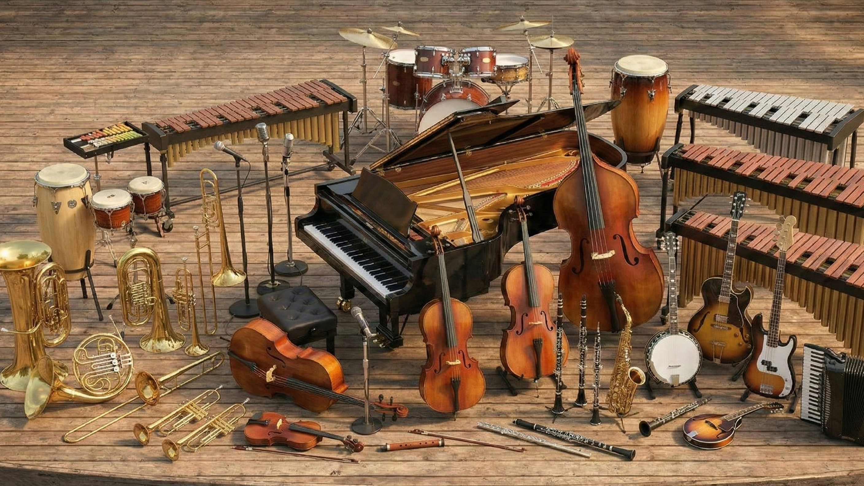 ジャズで使用する楽器のイメージ画像